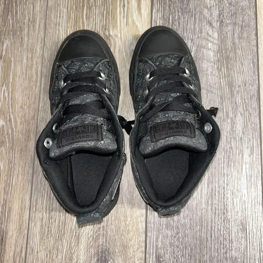 Converse Street Youth US Size 2 Black Mason Thunder Gray 666904F Sneaker Shoes